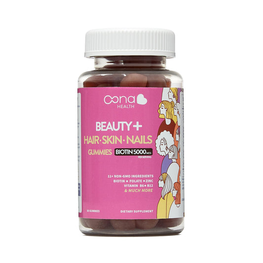 Vitaminas Beauty+ para cabello uñas y piel con biotina y complejo B