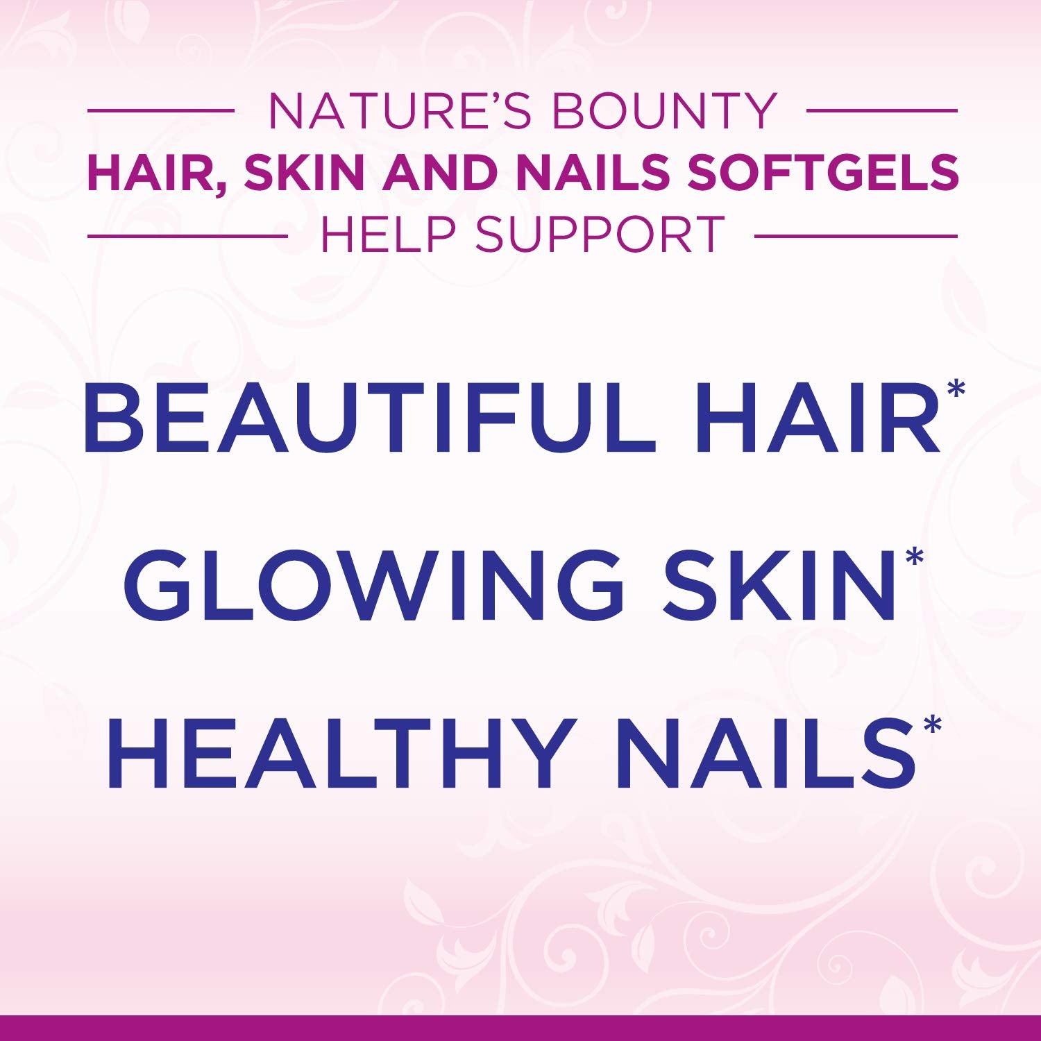 Vitaminas para belleza Nature's Bounty Cabello Piel Uñas