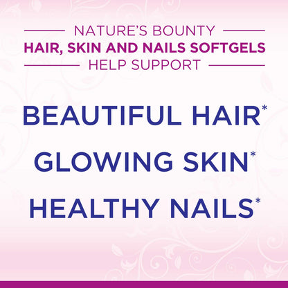 Vitaminas para belleza Nature's Bounty Cabello Piel Uñas