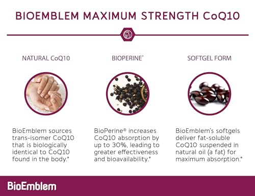 Vitaminas BioEmblem B Complejo y CoQ10 en cápsulas blandas 200 mg