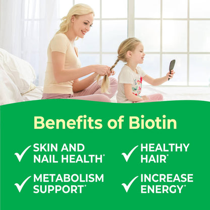 Vitaminas Biotina Kids VitaWorks para crecimiento del cabello