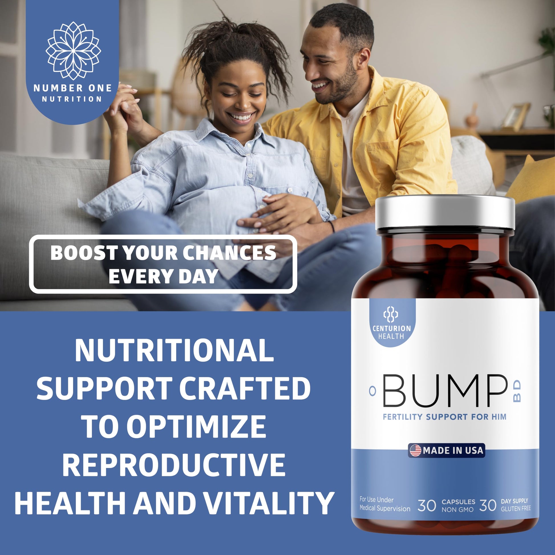 Vitaminas Bump BD para motilidad y equilibrio hormonal