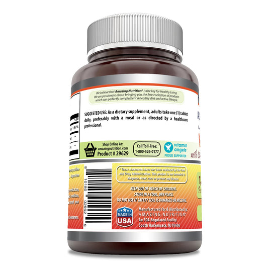Frasco vitamina c Amazing Formulas con etiqueta visible
