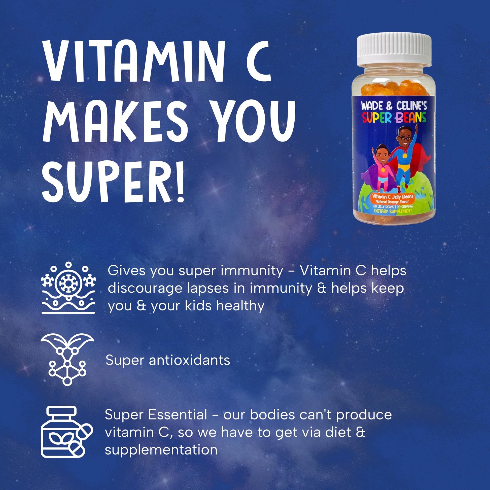 Vitaminas C gomitas veganas y sin gluten