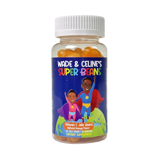 Paquete de Vitaminas C Super Jelly Beans sabor naranja