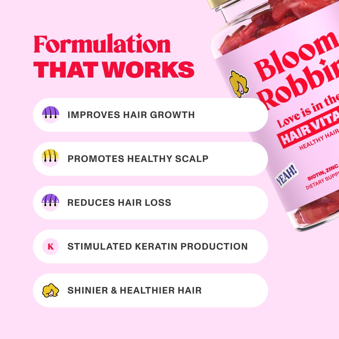 Vitaminas para cabello Bloom Robbins en gomitas veganas
