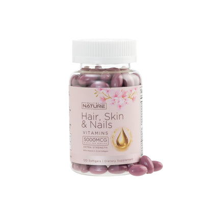 Vitaminas para cabello y piel con biotina y colágeno