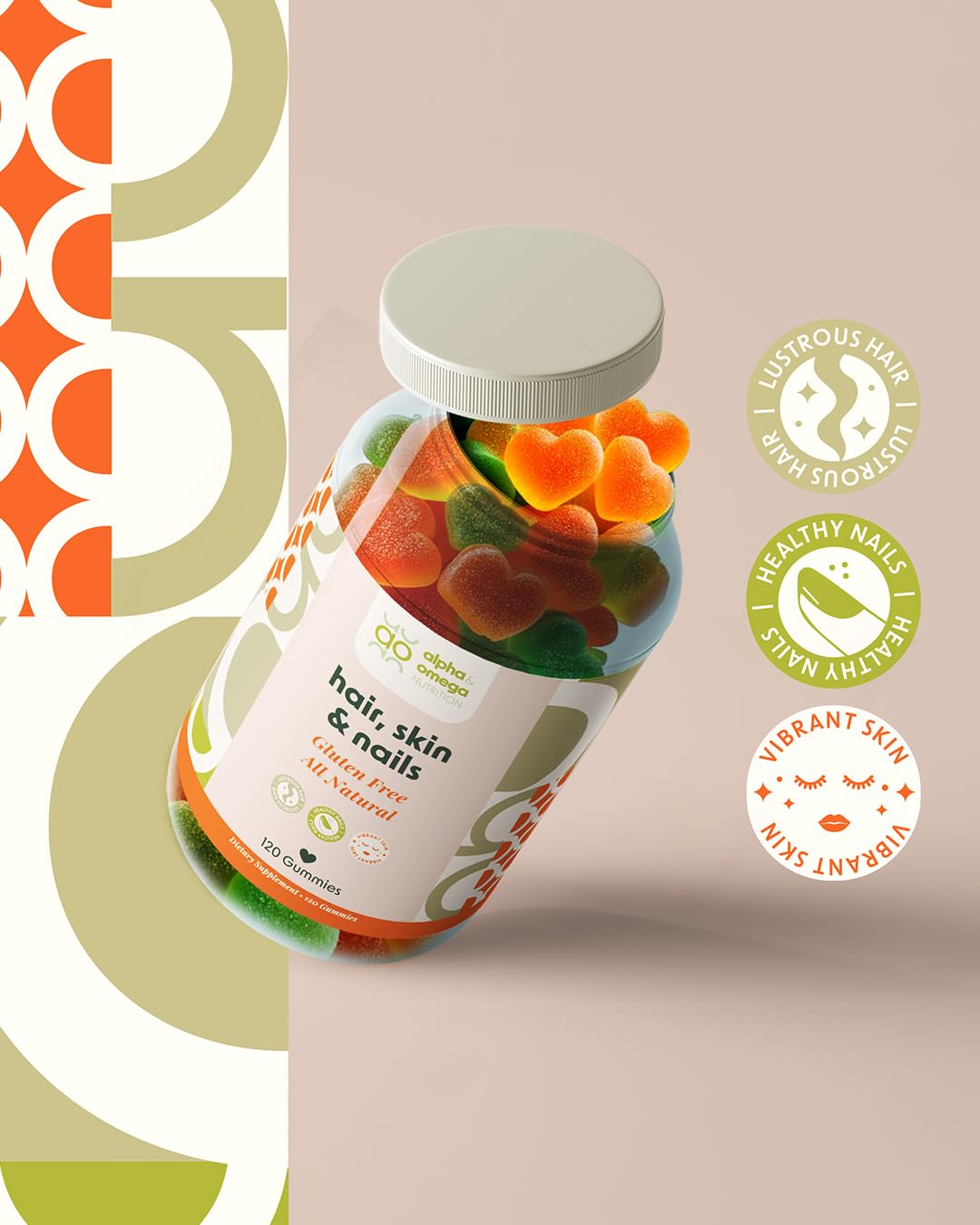 Vitaminas para cabello piel uñas Alpha & Omega Nutrition