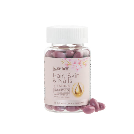 Vitaminas para Cabello, Piel y Uñas con Biotina 5000mcg