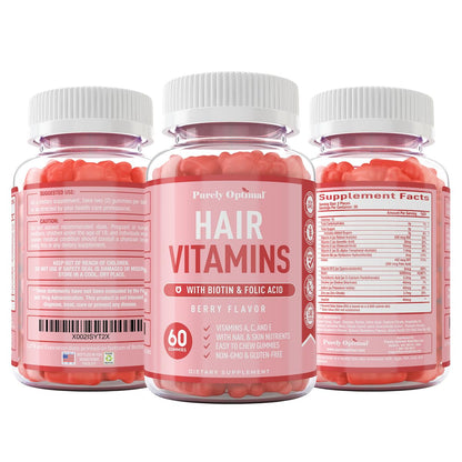 Vitaminas para cabello piel y uñas Purely Optimal 60 gomitas