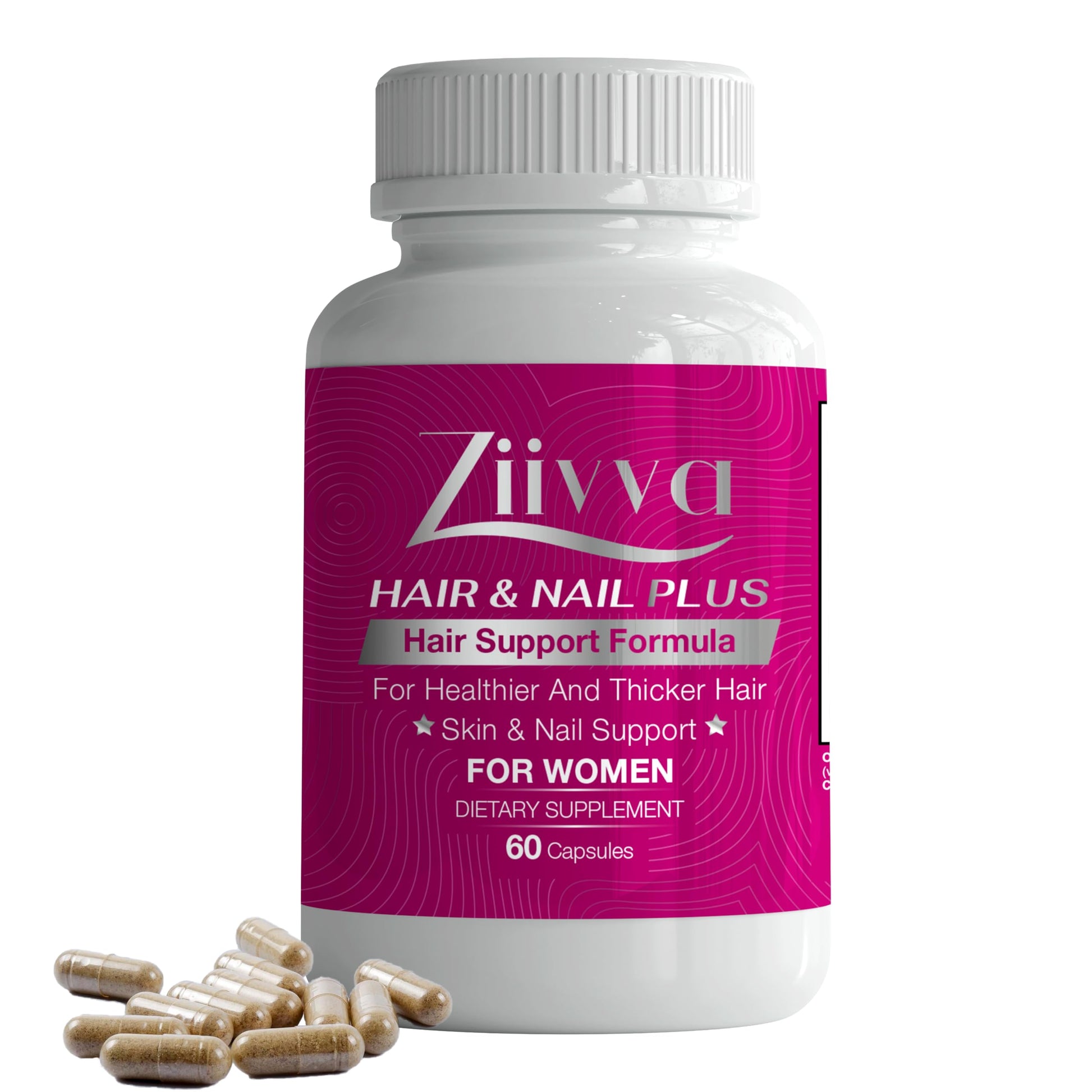 Vitaminas para cabello Ziivva en cápsulas veganas para mujeres
