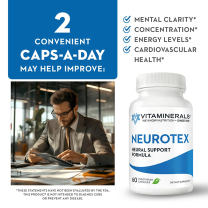 Vitaminas del complejo B Neurotex para estado de ánimo y energía