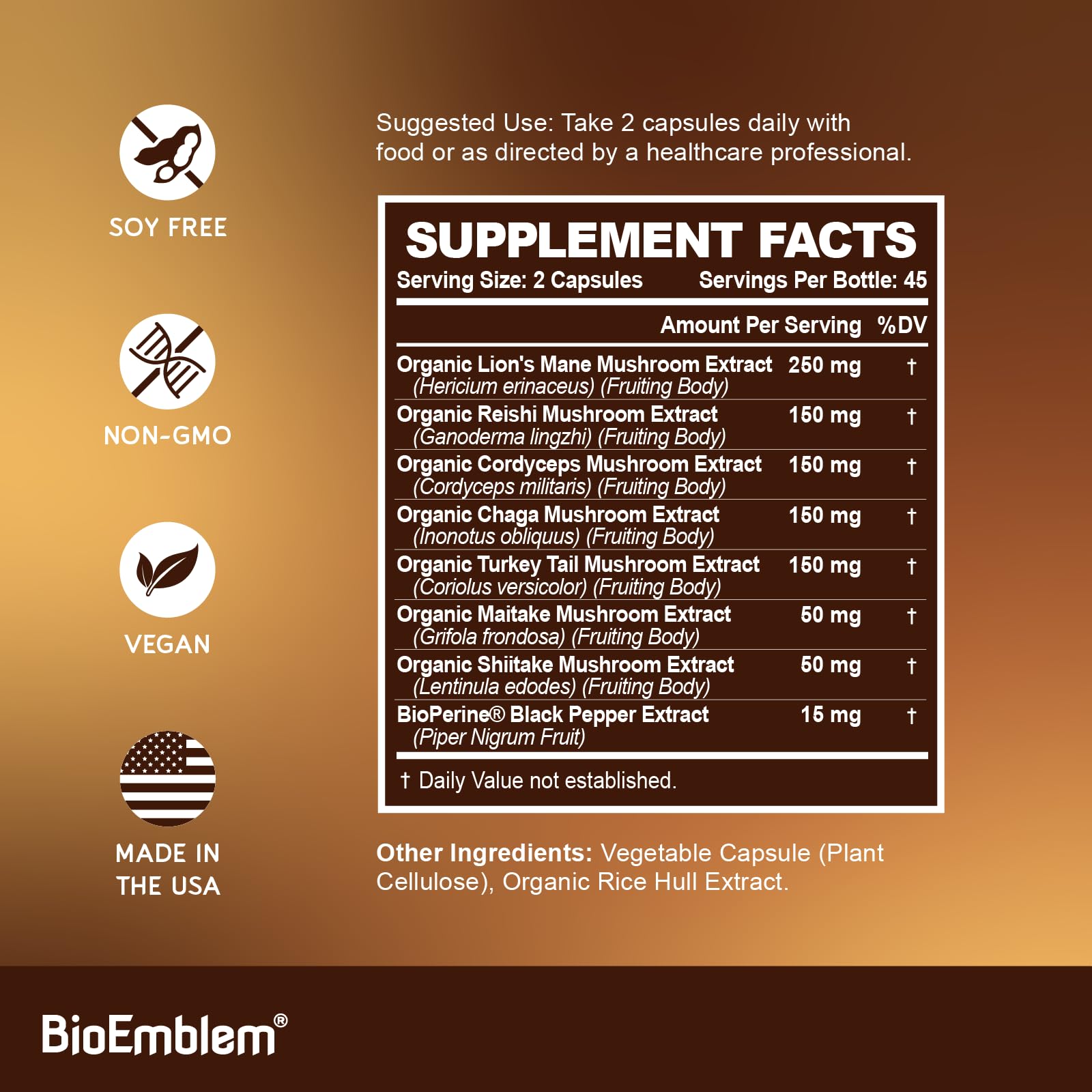 Vitaminas D3 K2 BioEmblem para soporte completo y absorción eficiente