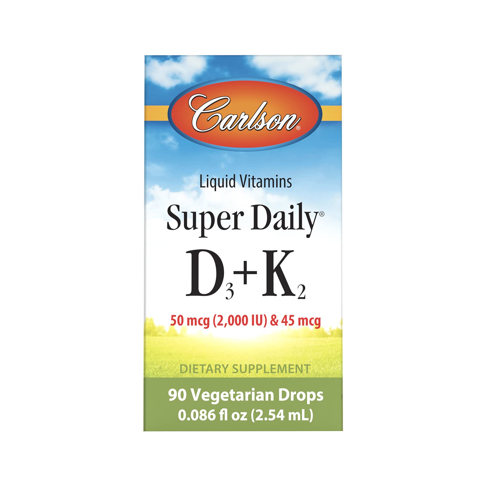 Vitaminas d3 k2 sin gluten sin lácteos y vegetarianas carlson