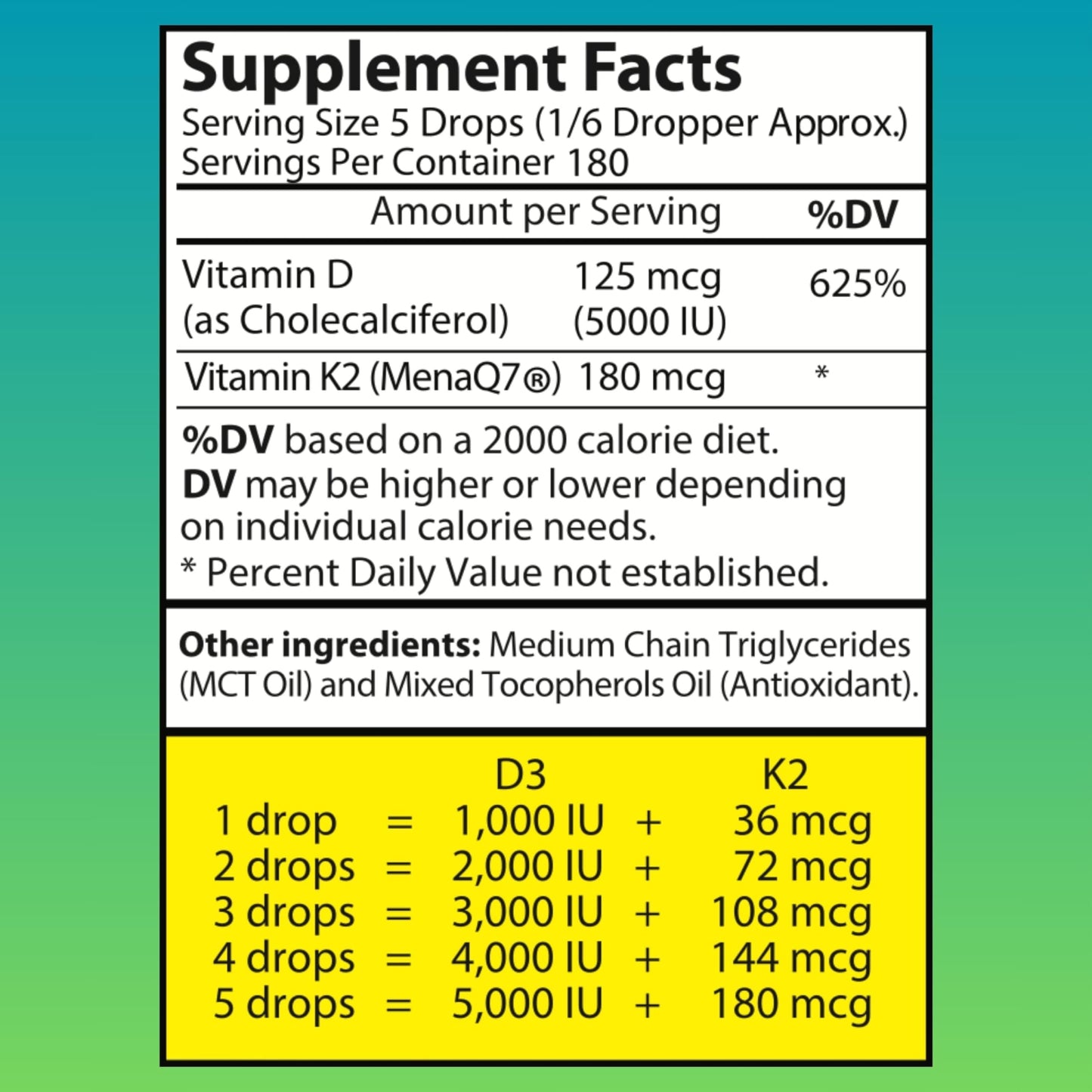 Vitaminas d3 k2 wellwe suplemento líquido sin aditivos