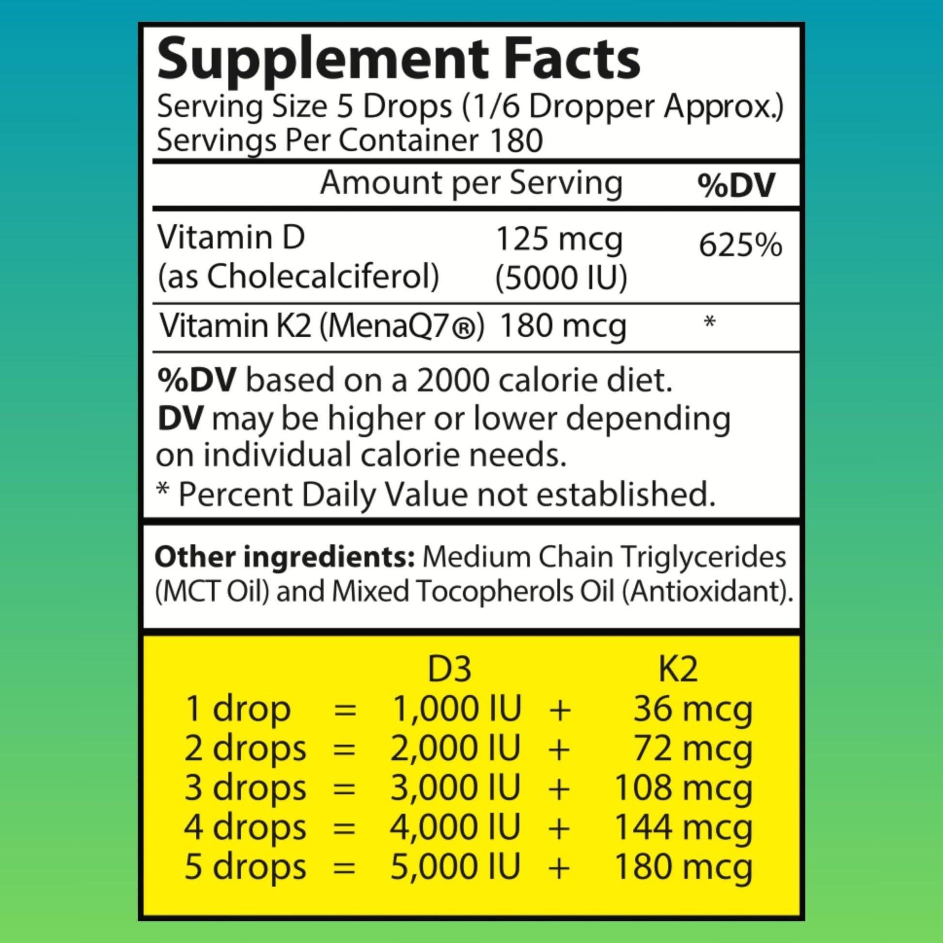 Vitaminas d3 k2 wellwe suplemento líquido sin aditivos