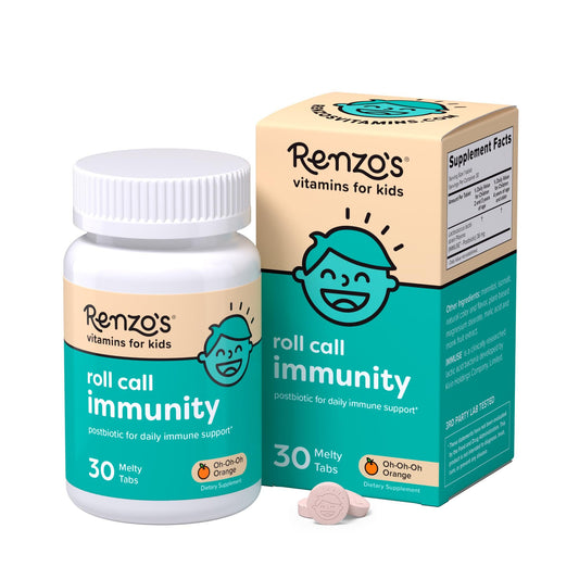 Vitaminas disolubles Renzo's para niños sabor naranja