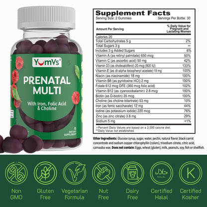 Vitaminas de embarazo con ácidos y vitaminas para mamá y bebé