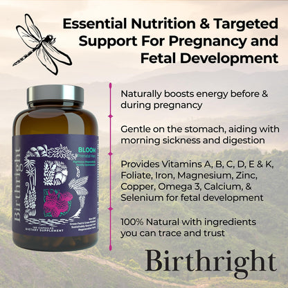 Vitaminas de embarazo Birthright con calcio y minerales esenciales