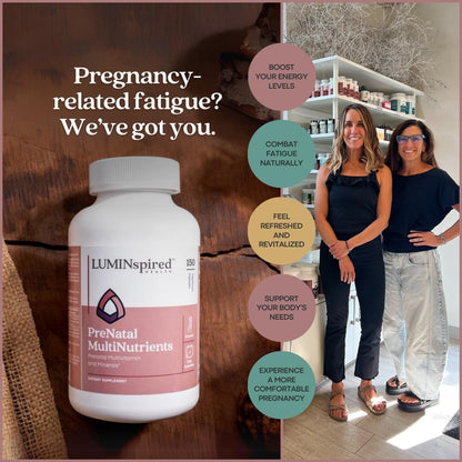 Vitaminas para embarazo con folato metilado y minerales para desarrollo fetal