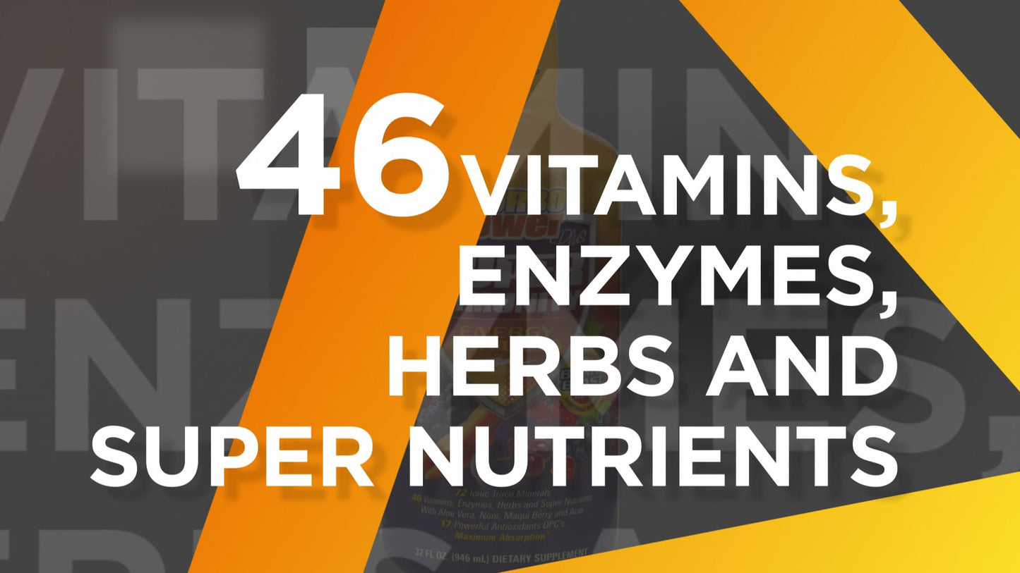 Vitaminas, enzimas y antioxidantes de Turbo Power