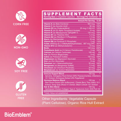 Vitaminas esenciales para mujeres activas