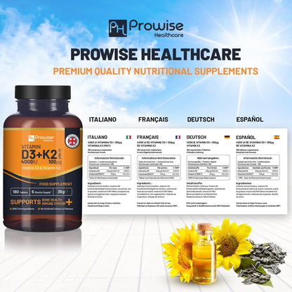 Vitaminas fabricadas en Reino Unido control calidad prowise healthcare