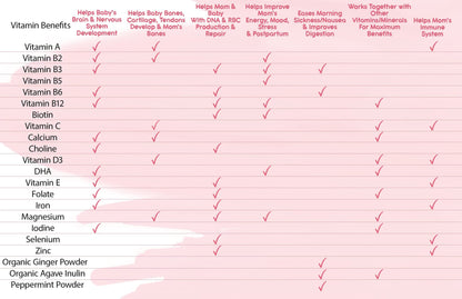 Vitaminas Feed Mom & Me multivitamínico prenatal