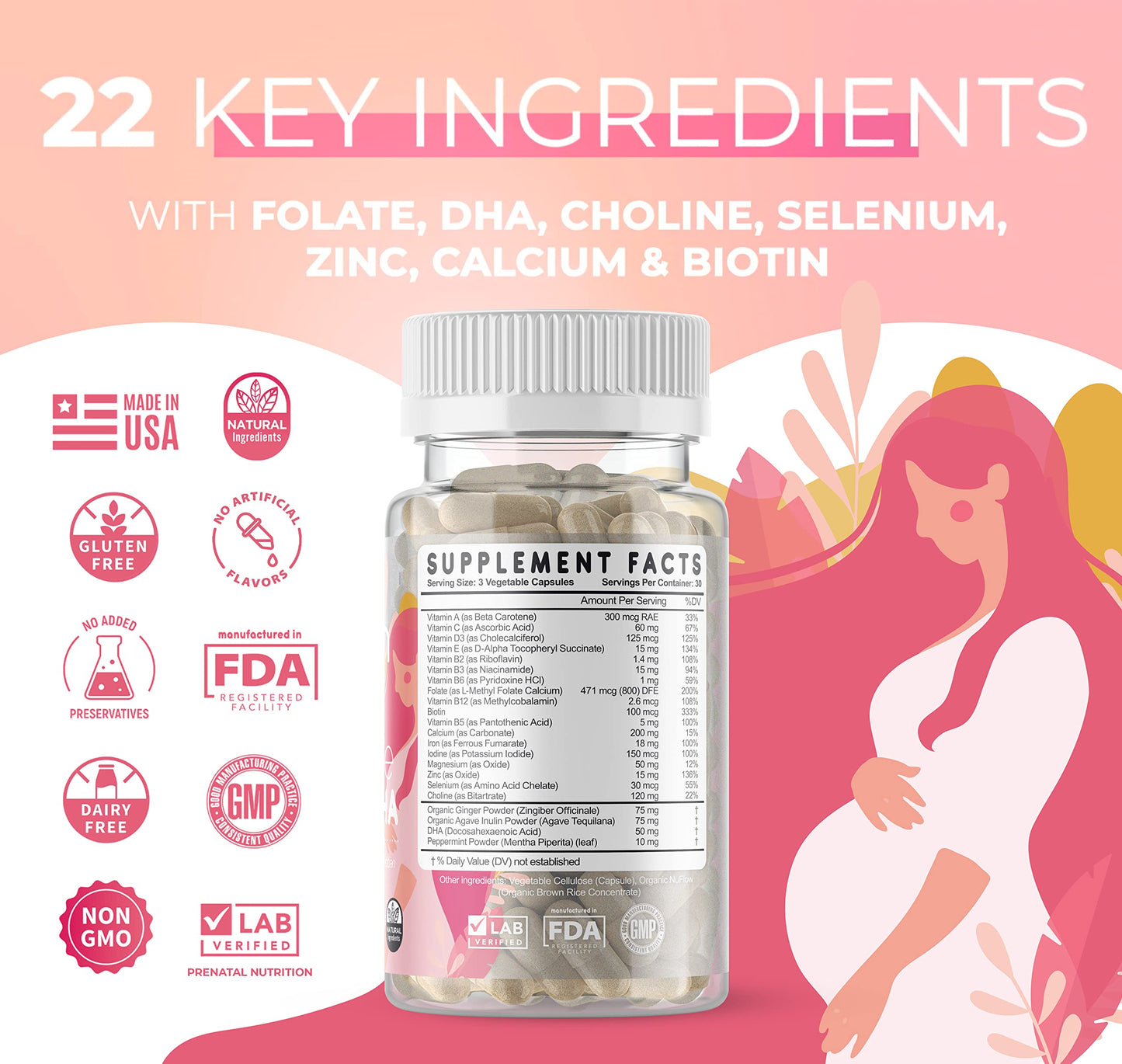 Vitaminas Feed Mom & Me pack de 30 dias