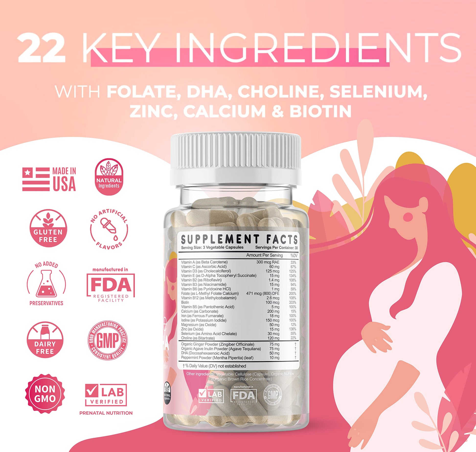 Vitaminas Feed Mom & Me pack de 30 dias