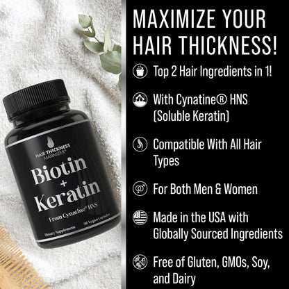 Vitaminas para fortalecer cabello con biotina y queratina