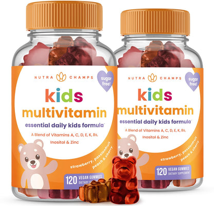 Vitaminas en gominola para niños NutraChamps pack doble