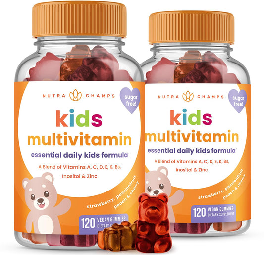 Vitaminas en gominola para niños NutraChamps pack doble