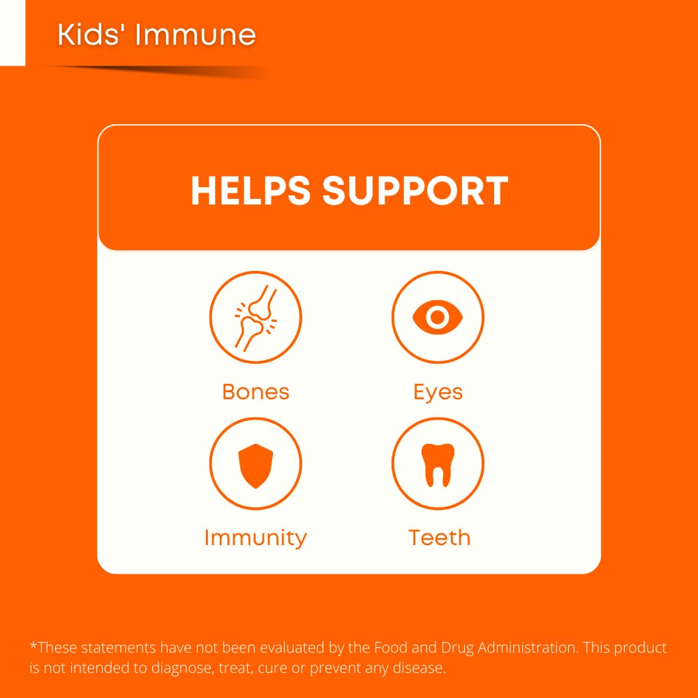Vitaminas en gomitas Wellvites sin OGM para niños apoyo inmune