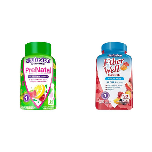 Vitaminas gummies prenatales Vitafusion sabor limonada de frambuesa