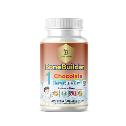 Vitaminas halal para niños Organic Strength sabor chocolate 60 tabletas