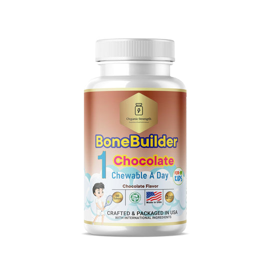 Vitaminas halal para niños Organic Strength sabor chocolate 60 tabletas