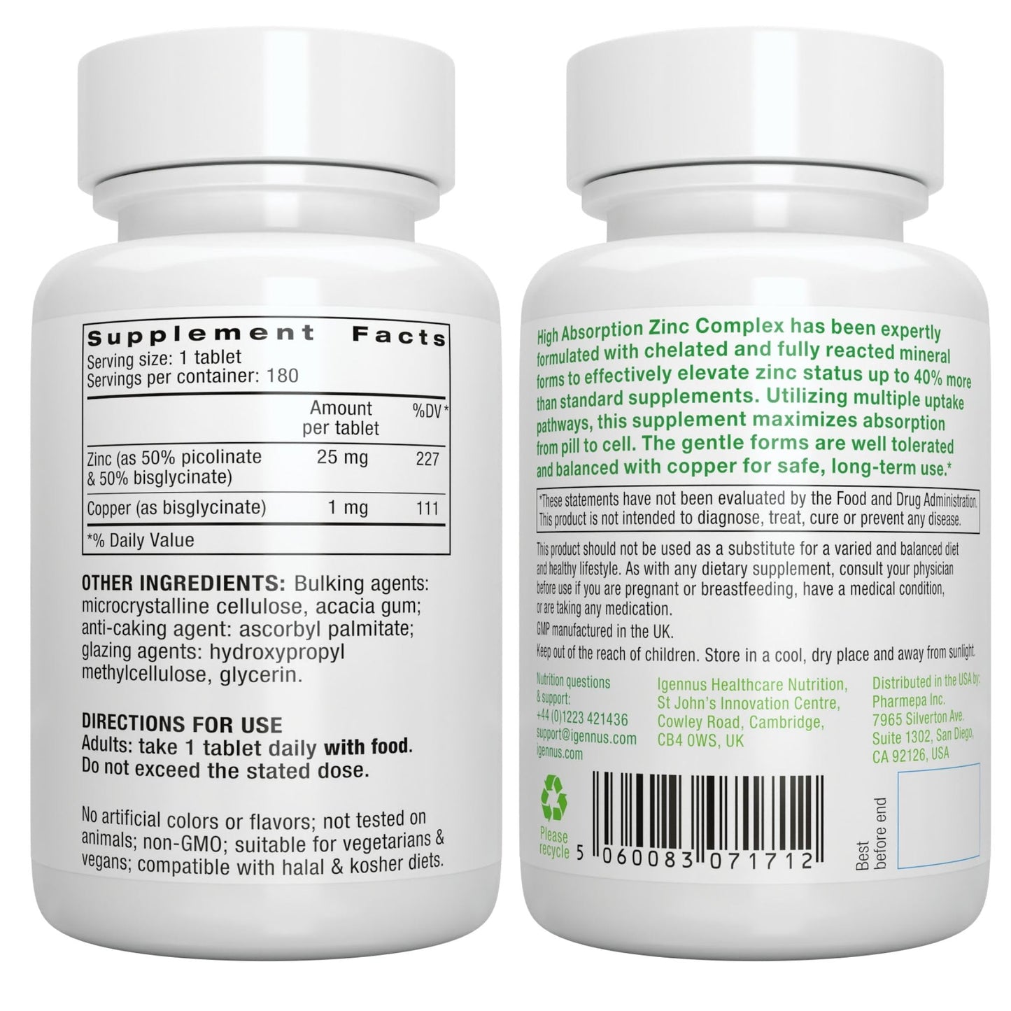 Vitaminas Igennus para función cognitiva y fertilidad