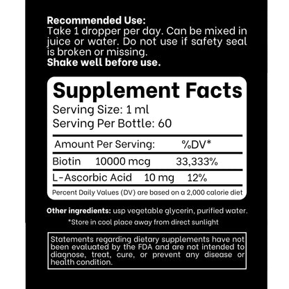 Vitaminas líquidas para belleza con biotina y vitamina C Think Above