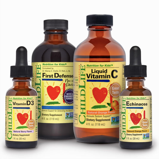 Paquete de vitaminas líquidas CHILDLIFE para niños fortaleciendo inmunidad