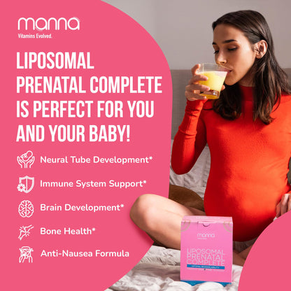 Vitaminas líquidas prenatales Manna absorción avanzada