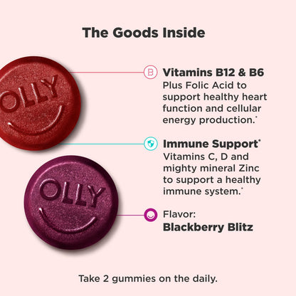 Vitaminas masticables OLLY soporte energético.