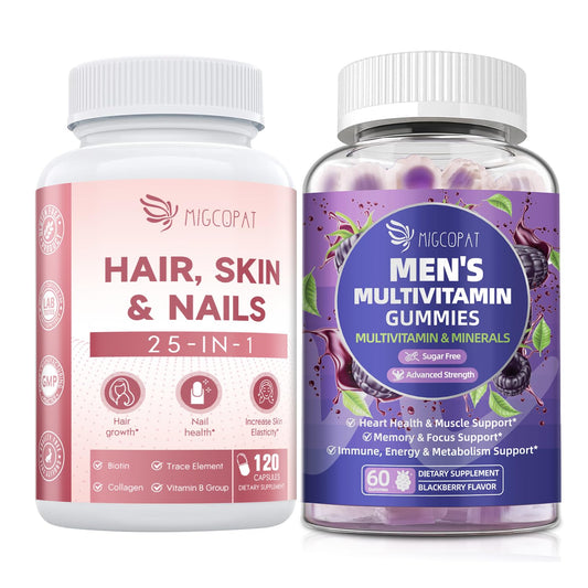 Vitaminas Migcopat cabello piel uñas suplemento 120 cápsulas