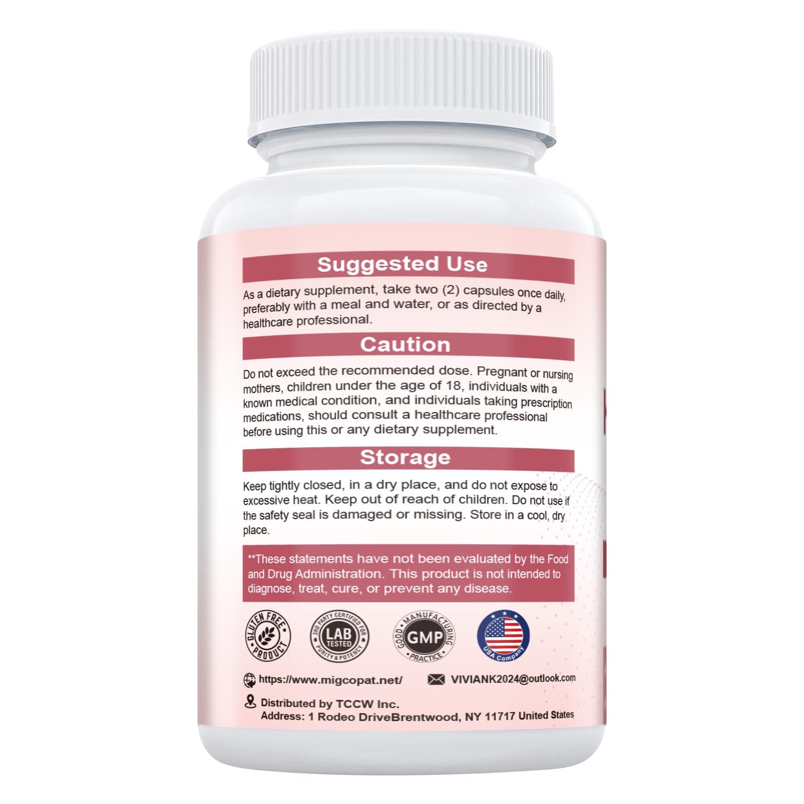Vitaminas Migcopat fórmula natural para piel y uñas