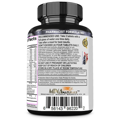 Vitaminas y minerales para crecimiento de cabello MINANATURALS