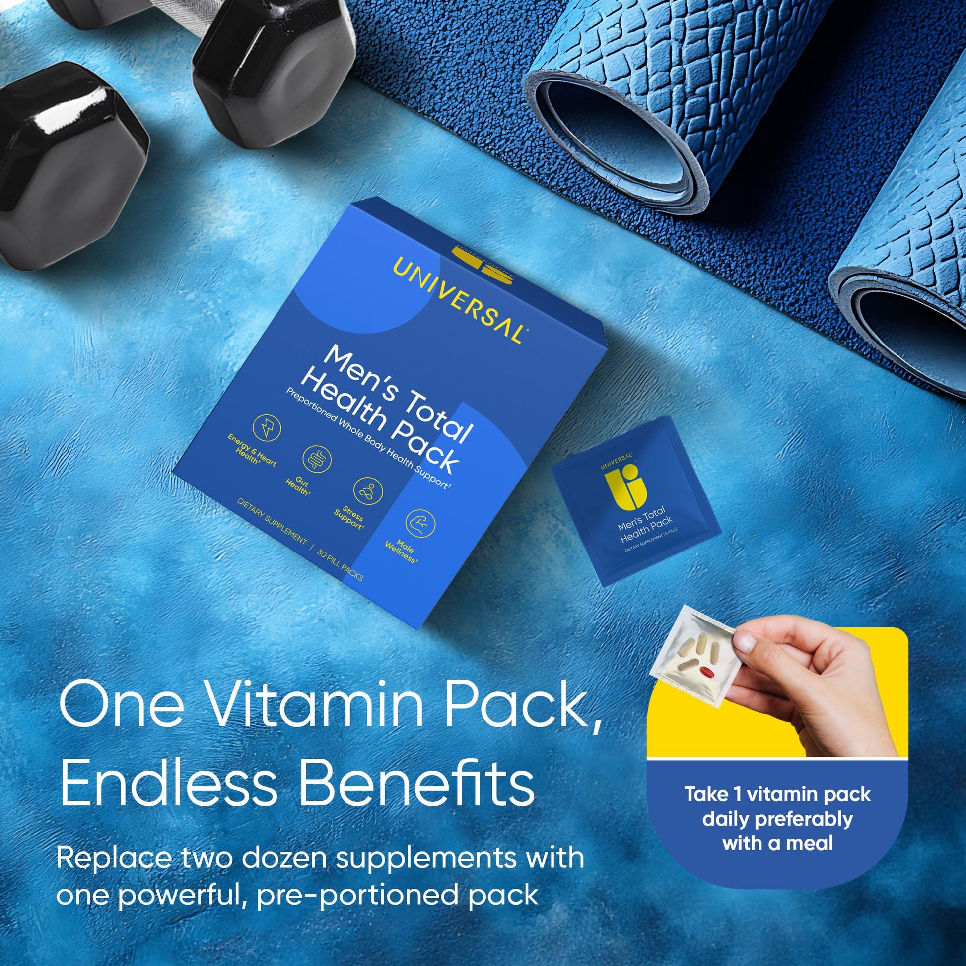 Vitaminas y minerales esenciales para la salud masculina.