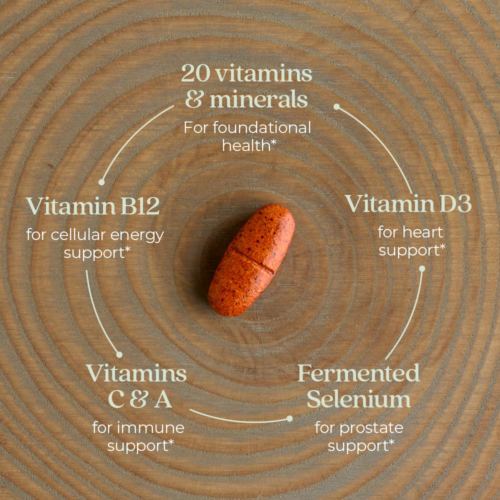 Vitaminas y minerales en un suplemento