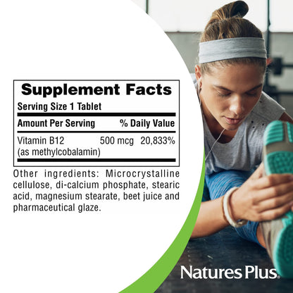 Vitaminas natures plus vitamina b12 500mcg