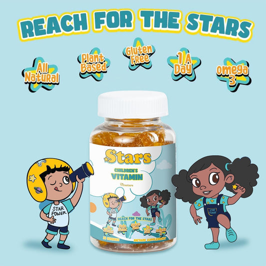 Vitaminas A, B, C, D para niños en forma de gomitas