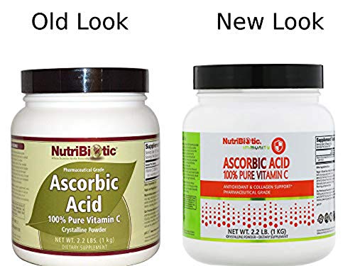 Vitaminas NutriBiotic polvo cristalino vitamina C pura